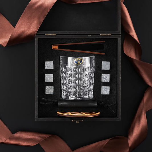 WhiskyStones™ Box of 1 "Bohemia Diamond" glass
