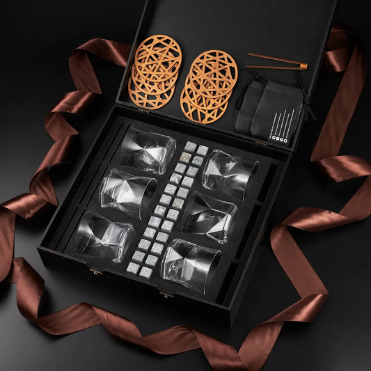 WhiskyStones™ Box of 6 "Bormioli Rocco Cassiopea" glasses