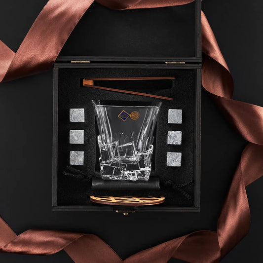 WhiskyStones™ Box of 1 "Bohemia Crack" crystal glass