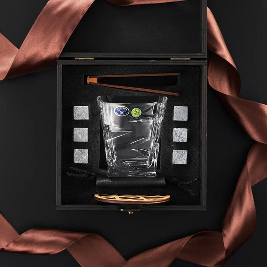 WhiskyStones™ Box of 1 "Bohemia Zig-Zag" crystall glass