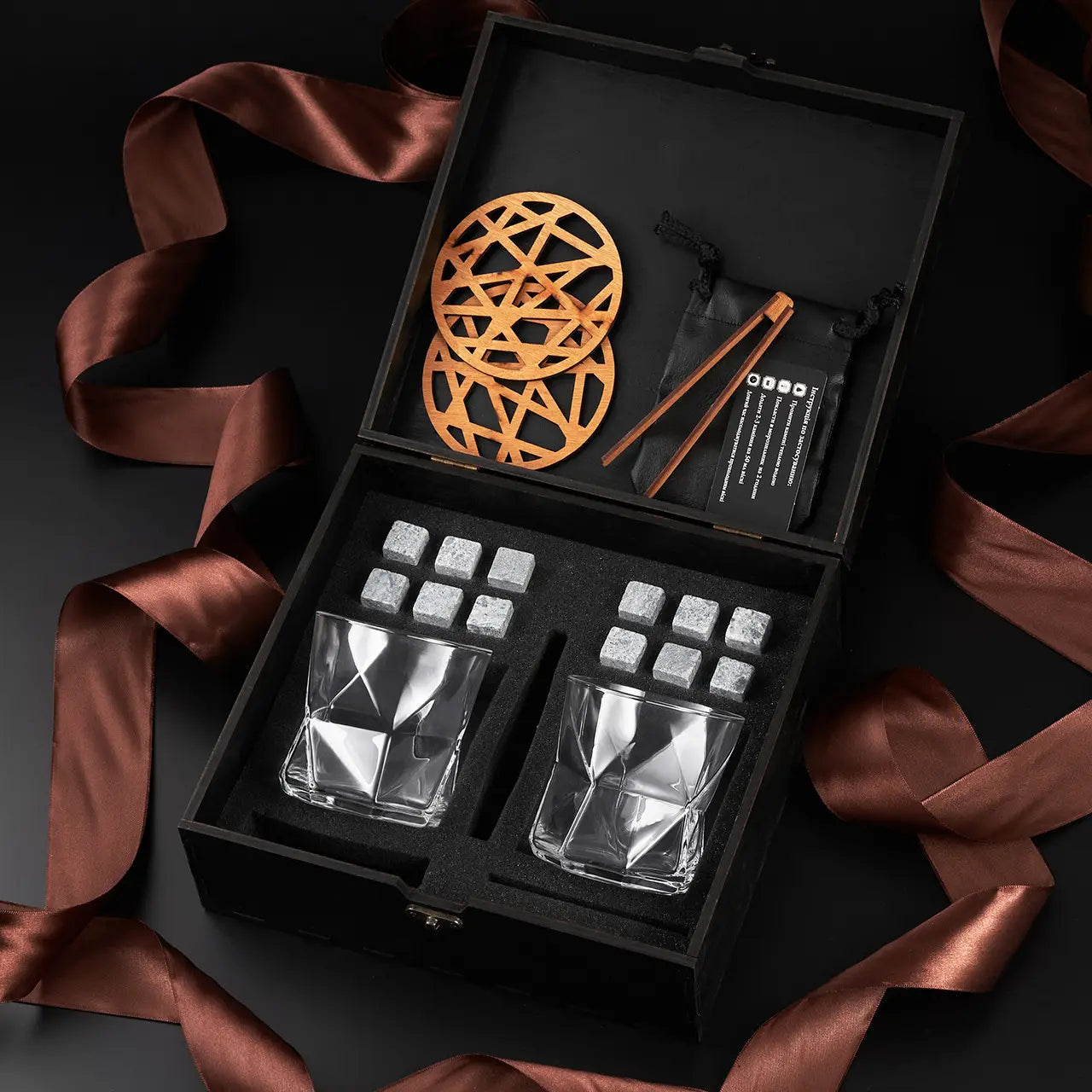 WhiskyStones™ Box of 2 "Bormioli Rocco Cassiopea" glasses