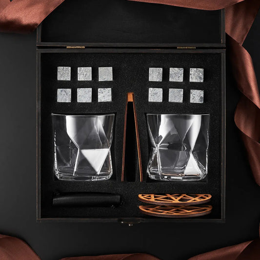 WhiskyStones™ Box of 2 "Bormioli Rocco Cassiopea" glasses