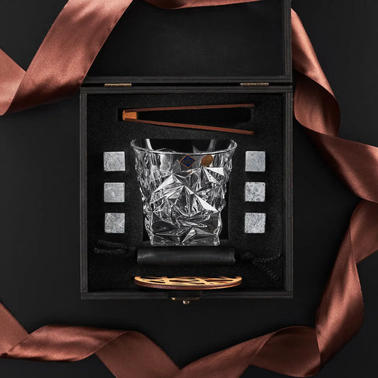 WhiskyStones™ Box of 1 "Bohemia Glacier" crystal glass