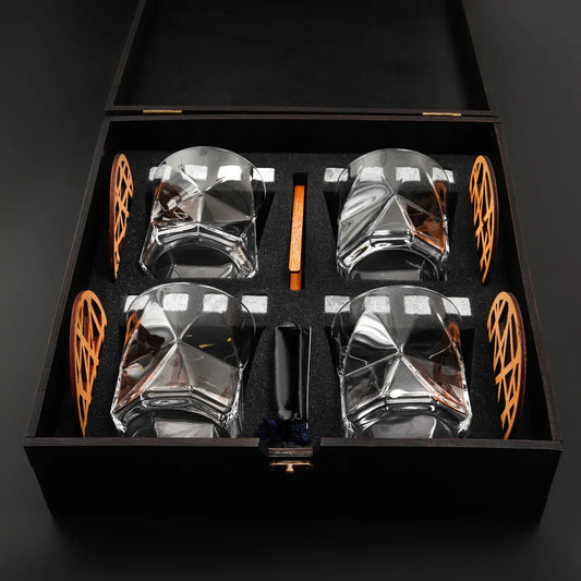 WhiskyStones™ Box of 4 "Bormioli Rocco Casiopea" glasses