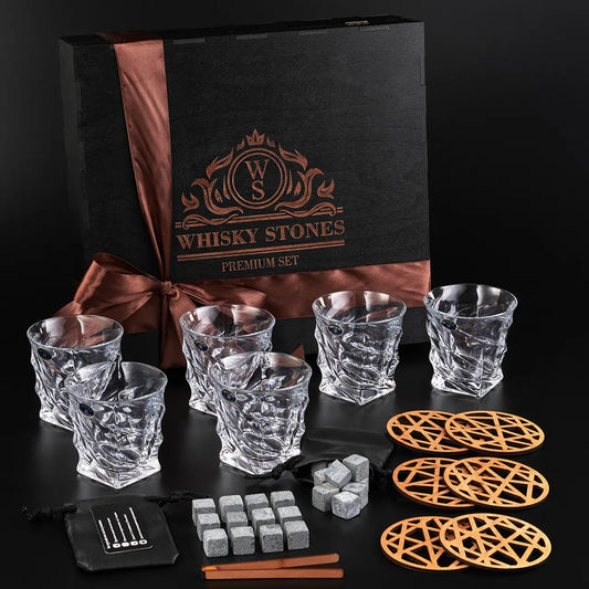 WhiskyStones™ Box of 6 "Bohemia Casablanca" glasses