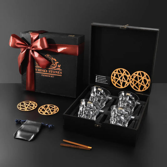 WhiskyStones™ Box of 4 "Bohemia Casablanca" glasses