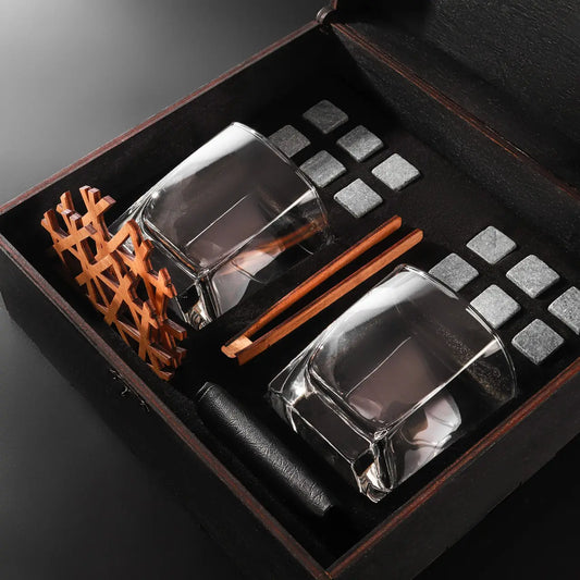 WhiskyStones™ Box of 2 "Luminarc Sterling" glasses
