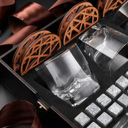 WhiskyStones™ Box of 6 "Luminarc Sterling" glasses