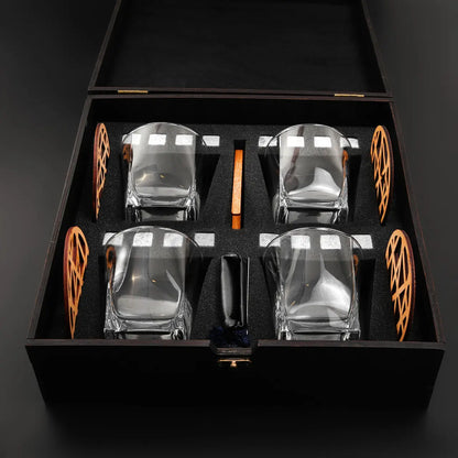 WhiskyStones™ Box of 4 "Luminarc Sterling" glasses