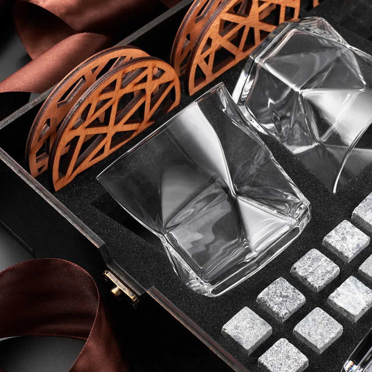 WhiskyStones™ Box of 6 "Bormioli Rocco Cassiopea" glasses