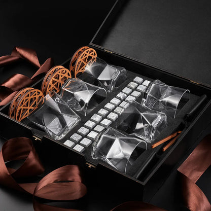 WhiskyStones™ Box of 6 "Bormioli Rocco Cassiopea" glasses
