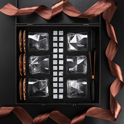 WhiskyStones™ Box of 6 "Bormioli Rocco Cassiopea" glasses