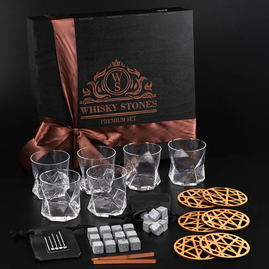 WhiskyStones™ Box of 6 "Bormioli Rocco Cassiopea" glasses
