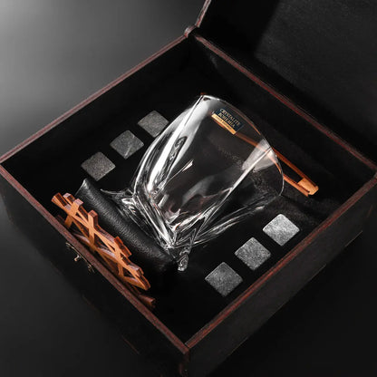 WhiskyStones™ Box of 1 "Bohemia Quadro" glass