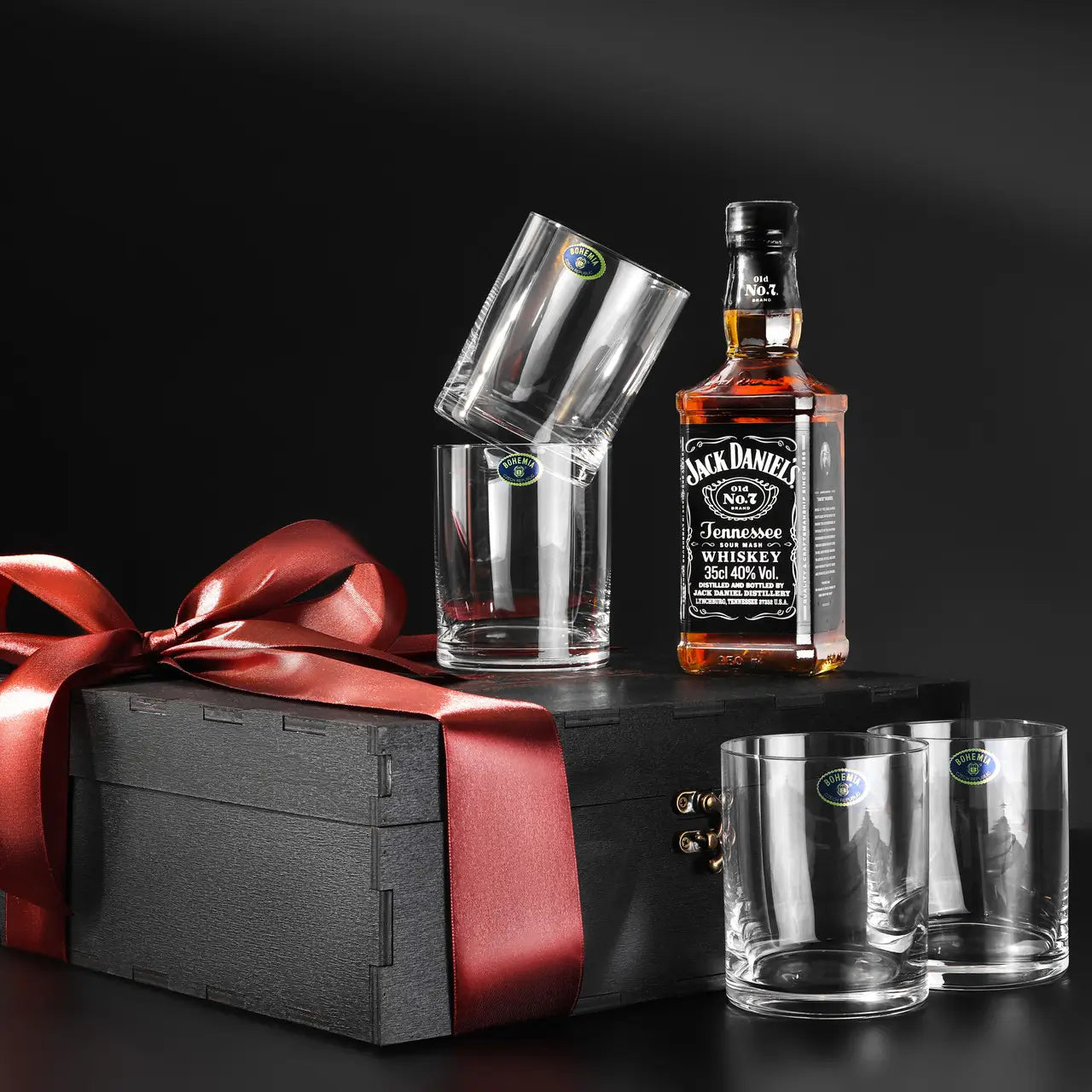 WhiskyStones™ Box of 4 "Bohemia Barline" glasses