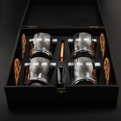 WhiskyStones™ Box of 4 "Bohemia Barline" glasses