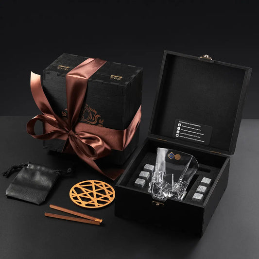 WhiskyStones™ Box of 1 "Bohemia Crack" crystal glass