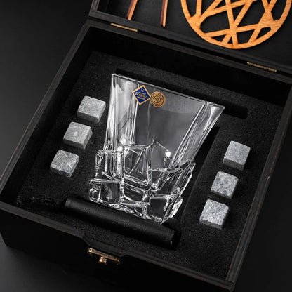 WhiskyStones™ Box of 1 "Bohemia Crack" crystal glass
