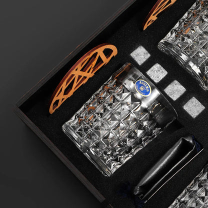 WhiskyStones™ Box of 4 "Bohemia Diamond" glasses