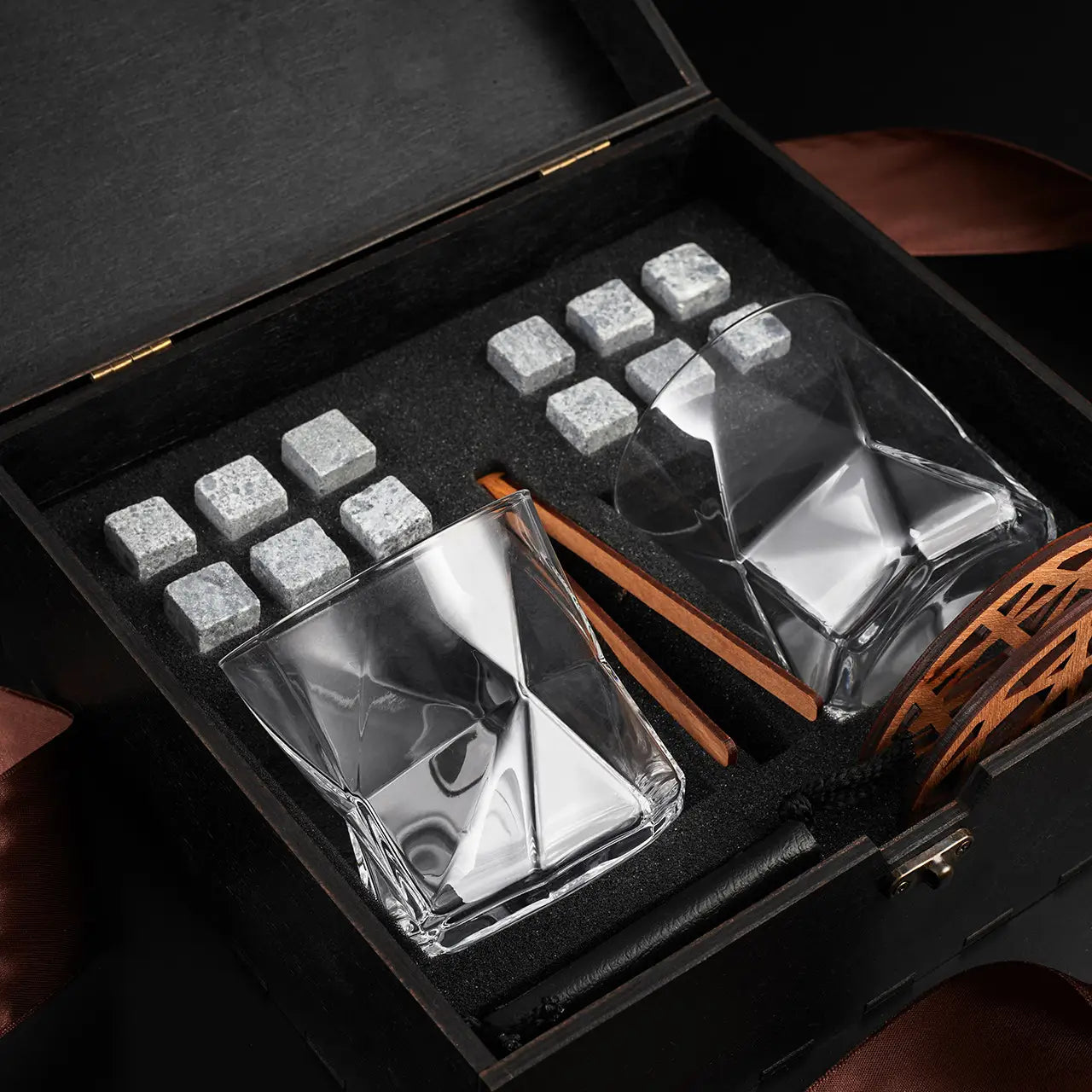 WhiskyStones™ Box of 2 "Bormioli Rocco Cassiopea" glasses