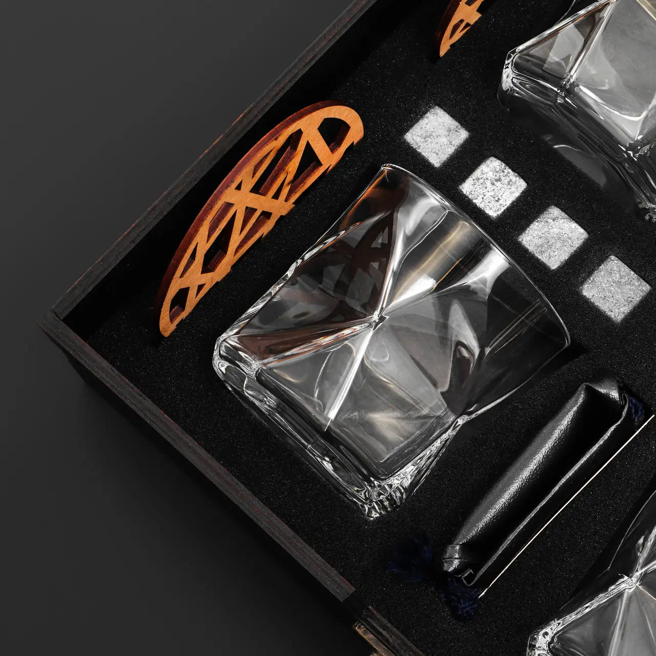 WhiskyStones™ Box of 4 "Bormioli Rocco Casiopea" glasses