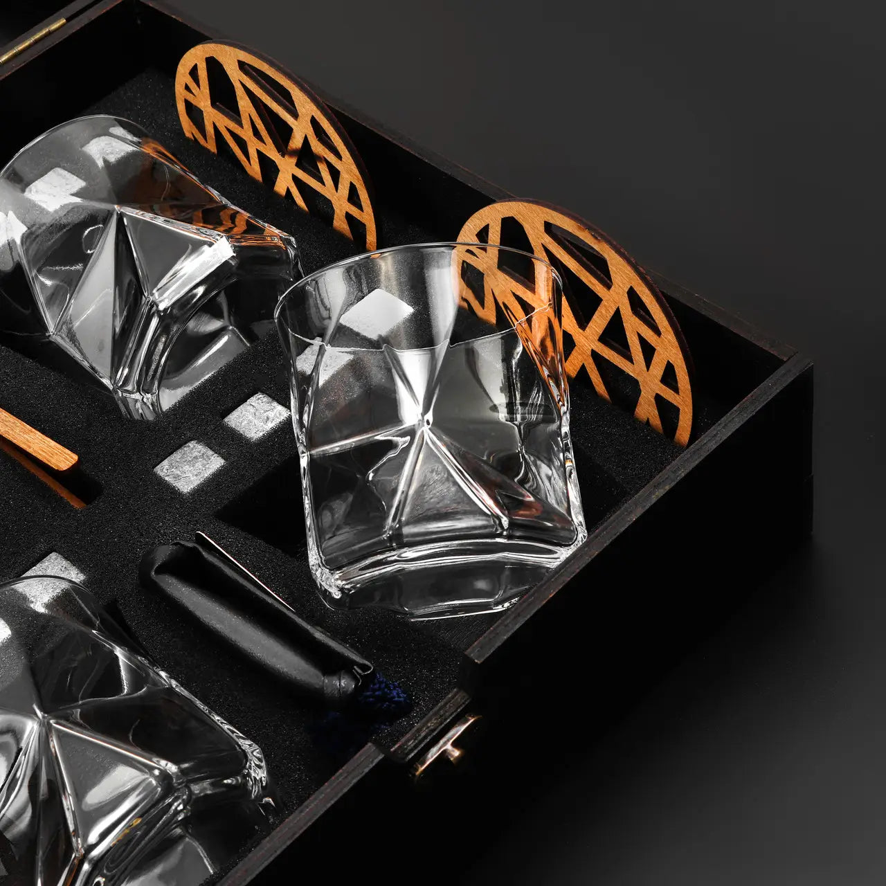 WhiskyStones™ Box of 4 "Bormioli Rocco Casiopea" glasses