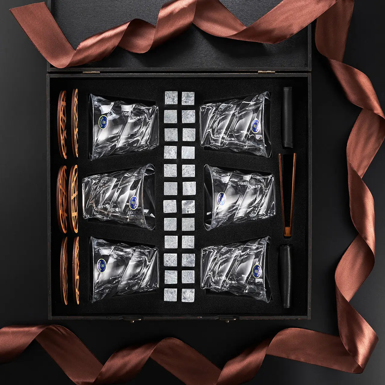 WhiskyStones™ Box of 6 "Bohemia Casablanca" glasses
