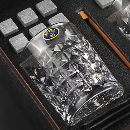 WhiskyStones™ Box of 2 "Bohemia Diamond" glasses