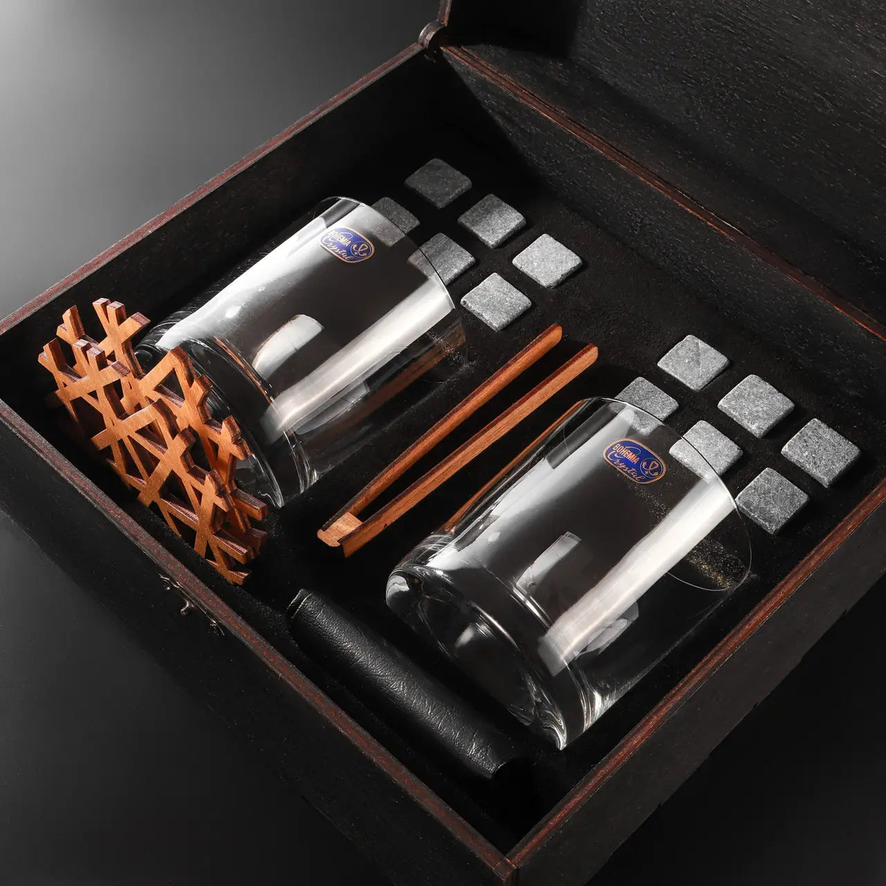 WhiskyStones™ Box of 2 "Bohemia Barline" glasses