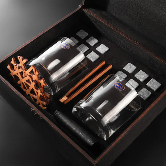 WhiskyStones™ Box of 2 "Bohemia Barline" glasses