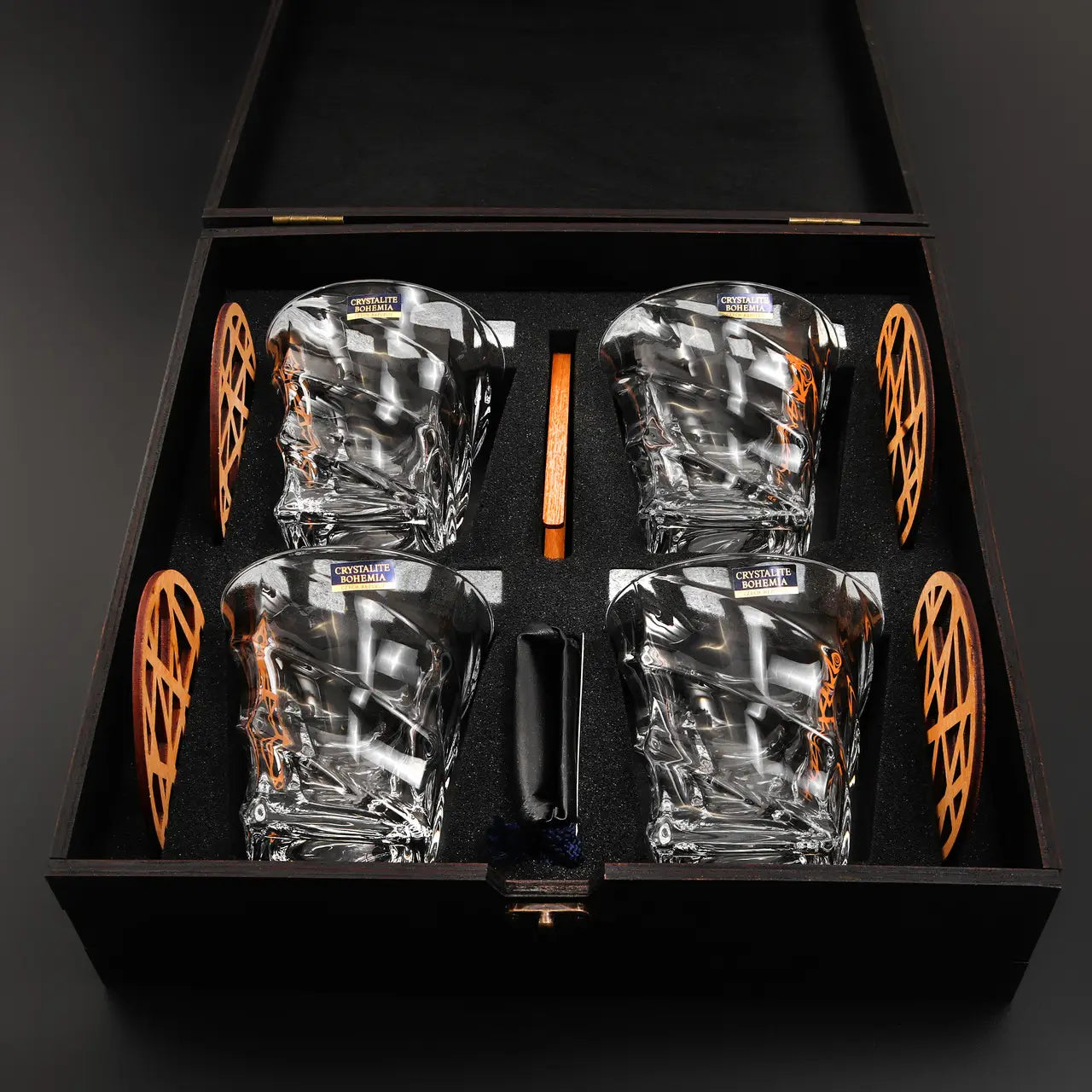 WhiskyStones™ Box of 4 "Bohemia Casablanca" glasses