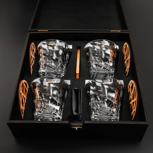 WhiskyStones™ Box of 4 "Bohemia Casablanca" glasses